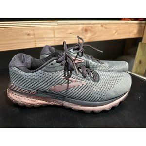 Brooks Adrenaline GTS XX 20 Running Shoes Gray Pink Rose Women's Size 9.5